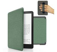 MyGadget Housse pour Kindle Paperwhite 12e Génération [ 2024 - SA569P - 7 Pouces ] - Etui Nylon Poignée élastique - Flip Case Tissu - Cover Turquoise