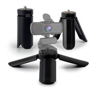 MyGadget Mini Trépied avec Vis 1/4" - Support pour Webcam - Tripod Compact pour Voyages ou Activités en extérieur - Compatible avec Appareils Photo Max 3 kg - Noir