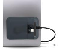 MyGadget Pochette pour Disque Dur Externe - Poche adhésive pour Ordinateur Portable - SSD | SanDisk | Samsung | Seagate - Étui Gris
