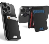 MyGadget Portefeuille Magnétique Magsafe - avec 2 Emplacements pour Cartes - avec Fonction Support - pour Apple iPhone 15 I 14 I 13 I 12 Series - Noir