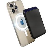MyGadget Portefeuille Magnétique MagSafe [ Étui Magnétique N52 ] - Pochette en Cuir Synthétique pour jusqu'à 3 Cartes - Compatible avec Apple iPhone 16 | 15 | 14 | 13 | 12 Series - Noir