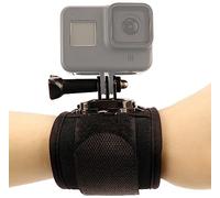 MyGadget Support de Poignet Compatible avec GoPro - Rotation 360 degrés avec Verrouillage Start | Stop - pour GoPro 11 | 10 | 9 | 8 | 7, DJI Osmo - Noir