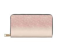 MYGANN Portefeuille unisexe en cuir microfibre avec fermeture éclair en métal pour bureau, voyage, rendez-vous, blanc, Taille unique