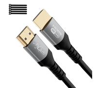 Mygatti 8K Câble HDMI 2.1 de 10 Mètre, Ultra HD 48 Gbps haute vitesse, 4K@120 Hz/8K@60 Hz, eARC, HDCP 2.2 & 2.3, UHD HDR 10+, compatible avec PS5/4/3, TV,8K Gaming, lecteur Blu-ray, projecteur