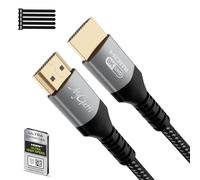 Mygatti 8K câbles HDMI 2.1 de 2.5 Mètre- Certifié Ultra HD 48 Gbps - Haute vitesse-4K@120 Hz/8 K@60 Hz-eARC-HDCP 2.2&2.3 - UHD HDR 10+ - Compatible avec les jeux 8K, TV, lecteur Blu-ray,projecteur