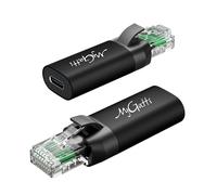 Mygatti Adaptateurs USB C Femelle vers Ethernet mâle (Lot de 2)-Noir, Adaptateur réseau USB C vers RJ45 Gigabit Network,convertisseur Portable, Realize réseau Via câble USB C ou USB A-C