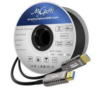 Mygatti Câble fibre optique HDMI 4K-50 mètres,câble optique HDMI 2.0,4K@ 60 Hz/18 Gbps High Speed UHD Fiber Optic AOC,4:4:4 RVB,boîtier en alliage de zinc,diamètre extérieur fin : 4,8 mm