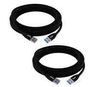 Mygatti Câble USB 3.0 5 Gbps(2 mètres,paquet de 2),haute vitesse USB A mâle vers A mâle,nylon tressé,câble de connexion USB compatible avec imprimante,appareil photo, disque dur externe et plus