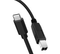 Mygatti Câble USB C imprimante 0,5 m/Lot de 2,court 50 cm câble MIDI USB 2.0 type C vers type B,compatible avec MacBook Pro Air iPad Pro Air iMac,HP,Canon,Lexmark,Dell,Clavier MIDI.