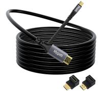 Mygatti Câble USB C vers HDMI 4K,Type-C vers HDMI UHD-15M | Connecteur Plaqué or,Compatible avec Thunderbolt 4/3, pour iPhone 15 série, MacBook Pro/Air, iPad Pro/Air, etc.