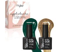 Mygel By Christmas Tree Duo Vernis À Ongles Gel Set 2x10ml Uv/Led Nail Art Manucure Pédicure Pour Usage Professionnel Et Domestique - Longue Durée Et Facile À Utiliser