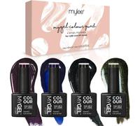 Mygel By Galaxy Vernis À Ongles Gel Set 4x10ml Uv/Led Nail Art Manucure Pédicure Pour Usage Professionnel Et Domestique - Longue Durée Et Facile À Utiliser