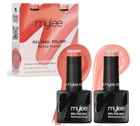 MyGel by MYLEE Feeling Peachy Vernis à Ongles Gel Set 2x10ml UV/LED Nail Art Manucure Pédicure pour Usage Professionnel et Domestique - Longue durée et facile à utiliser
