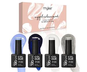MyGel by MYLEE Snow Queen Vernis à Ongles Gel Set 4x10ml UV/LED Nail Art Manucure Pédicure pour Usage Professionnel et Domestique - Longue durée et facile à utiliser