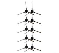 MyGenie Lot de 10 brosses latérales pour aspirateurs X750/X990/ZX1000/P1 P2 P3