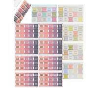 MYGLOAR 240 Autocollants Étiquettes Bibliques Laminées - Cadeaux Chrétiens - Accessoires Bibliques - Marqueurs Bibliques avec Grandes Lettres - Accessoires d'Étude Biblique (Couleur Morandi)