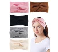 MYGLOAR 5 bandes de cheveux pour filles à vendre, chaudes, antidérapantes, sportives, bandes élastiques de cheveux pour filles, bandes de cheveux tordues, bandes élastiques chaudes d'hiver