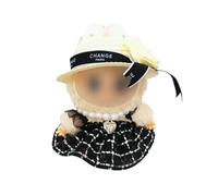 MYGLOAR Ensemble de vêtements pour poupées Originales, Peluches 17 cm, vêtements pour Peluche (Ensemble Seul), Pendentif pour poupée 17 cm, Cadeau pour Enfant à Faire soi-même, Noir