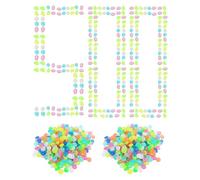 MYGLOAR Lot de 500 pierres lumineuses colorées, pierres décoratives, galets, pierres lumineuses de jardin, décoration de jardin, galets lumineux, petit jardin, aquarium, chambre d'enfant.