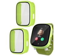 MYGLOAR Pack de 2 coques pour Xplora XGO 3/ Xplora Kidzi - Protection intégrale avec protecteur d'écran en verre trempé HD, coque de protection ultra-mince et résistante aux rayures Vert