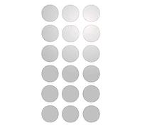 Mygoodprice 18 Pastilles adhésives réfléchissantes pour signalisation 3cm Blanc Réfléchissant