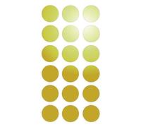 Mygoodprice 18 Pastilles adhésives réfléchissantes pour signalisation 3cm Jaune Réfléchissant