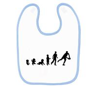 Mygoodprice Bavoir bébé imprimé bébé évolution rugby Bleu
