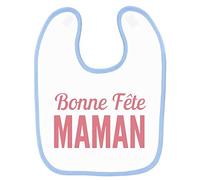Mygoodprice Bavoir bébé imprimé bonne fête maman rouge Bleu