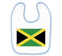 Mygoodprice Bavoir bébé imprimé drapeau jamaïque Bleu