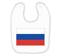 Mygoodprice Bavoir bébé imprimé drapeau russie Blanc