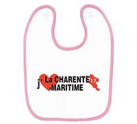 Mygoodprice Bavoir bébé imprimé j'aime la charente maritime