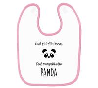 Mygoodprice Bavoir bébé imprimé panda Rose
