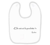 Mygoodprice Bavoir bébé kaamelott elle est ou la poulette