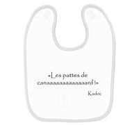 Mygoodprice Bavoir bébé kaamelott kadoc les pattes de canard Blanc