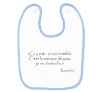 Bavoir Bébé Kaamelott Karadoc Manque De Gras 2 Bleu Bleu