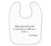 Mygoodprice Bavoir bébé kaamelott léodagan merde Blanc