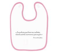Mygoodprice Bavoir bébé kaamelott perceval la raclette Rose