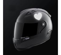 Mygoodprice Lot de 10 Stickers Coeur adhésifs réfléchissants Rouge Réfléchissant