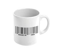 Mygoodprice MUG en céramique au motif Anniversaire code barre 1995