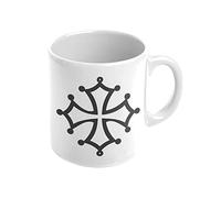 Mygoodprice MUG en céramique au motif Croix occitane