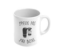 Mygoodprice MUG en céramique au motif J'peux pas boxe
