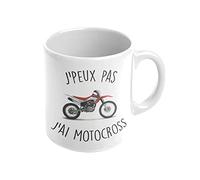Mygoodprice MUG en céramique au motif J'peux pas motocross