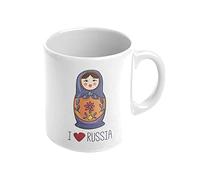 Mygoodprice MUG en céramique au motif Poupee russe