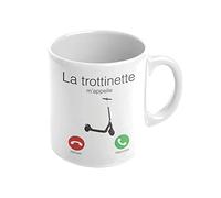 Mygoodprice MUG en céramique au motif Trottinette m'appelle