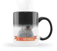 Mygoodprice MUG Magique qui change de couleur sensible à la chaleur - Thermosensible - en céramique au motif I love fox terrier