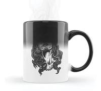 Mygoodprice MUG Magique qui change de couleur sensible à la chaleur - Thermosensible - en céramique au motif Calavera Girl