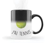 Mygoodprice MUG Magique qui change de couleur sensible à la chaleur - Thermosensible - en céramique au motif J'peux pas tennis