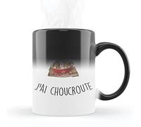 Mygoodprice MUG Magique qui change de couleur sensible à la chaleur - Thermosensible - en céramique au motif J'peux pas choucroute