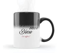 Mygoodprice MUG Magique qui change de couleur sensible à la chaleur - Thermosensible - en céramique au motif Appelle moi dieu
