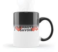 Mygoodprice MUG Magique qui change de couleur sensible à la chaleur - Thermosensible - en céramique au motif J'aime la Haute Savoie